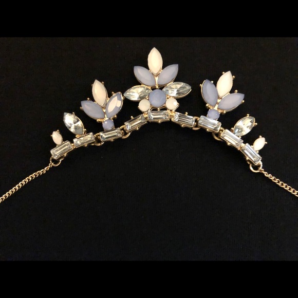 Blue Stone Bridgerton Style Costume Necklace/ 2 for 10 - Picture 3 of 3